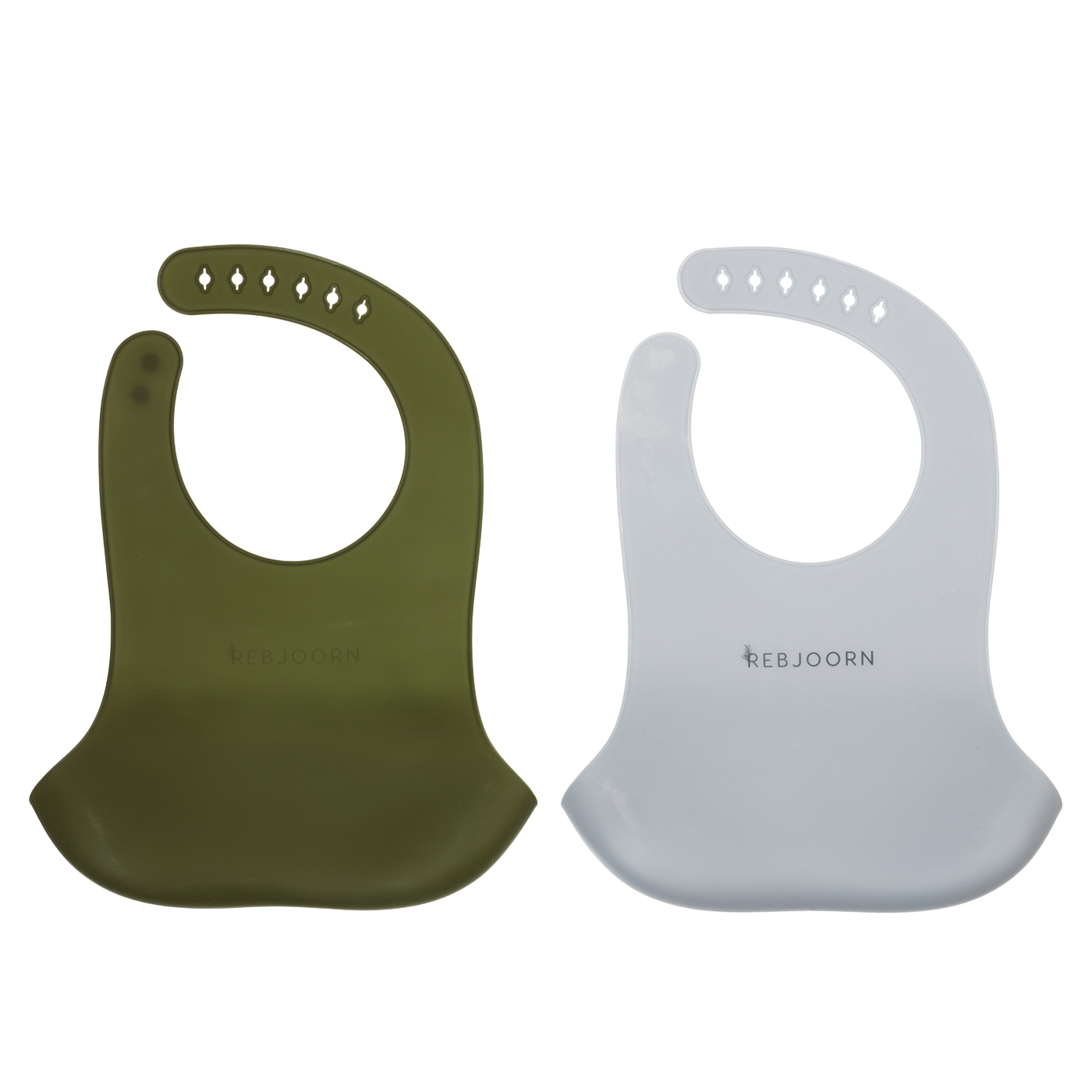 Rebjoorn - Silikonbäcken grönt och grått 2-pack