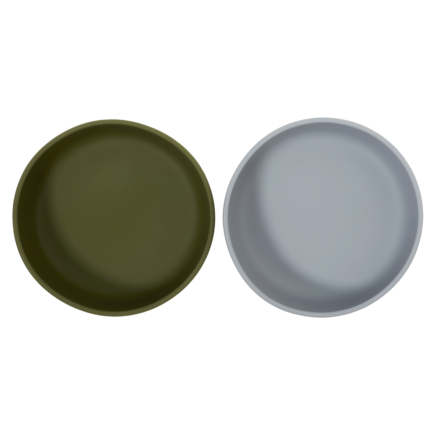 Rebjoorn - Paquete de 2 cuencos de succión verde y gris